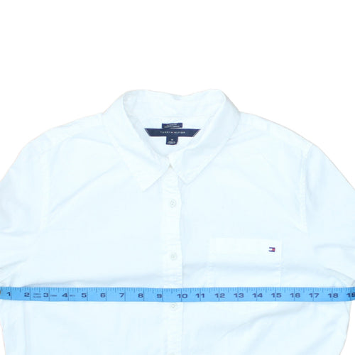 Tommy Hilfiger Men's White Classic Fit Cotton Button-Up Shirt M