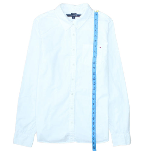 Tommy Hilfiger Men's White Classic Fit Cotton Button-Up Shirt M