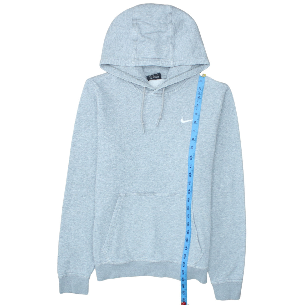 Nike Men's Grey Pullover Hoodie Size S Regular Fit Fleece Sweatshirt