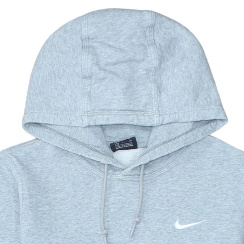 Nike Men's Grey Pullover Hoodie Size S Regular Fit Fleece Sweatshirt