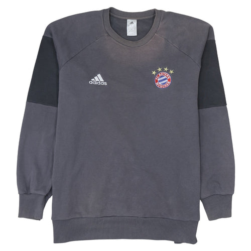 Adidas Men’s Grey 2XL FC Bayern Munich Pullover Sweatshirt
