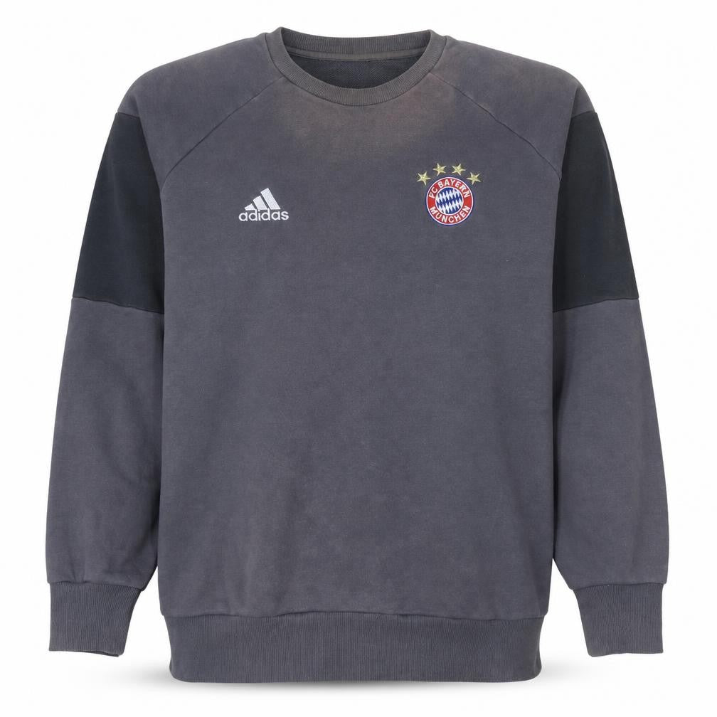 Front view of Adidas Men’s Grey 2XL FC Bayern Munich Pullover Sweatshirt