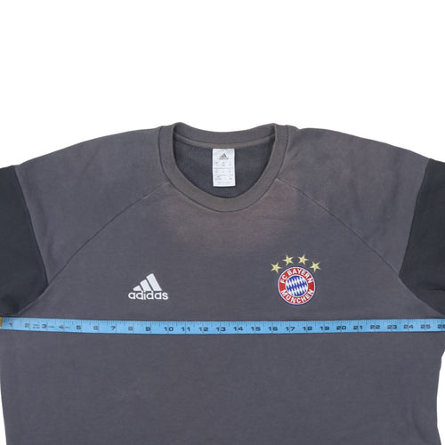 Adidas Men’s Grey 2XL FC Bayern Munich Pullover Sweatshirt