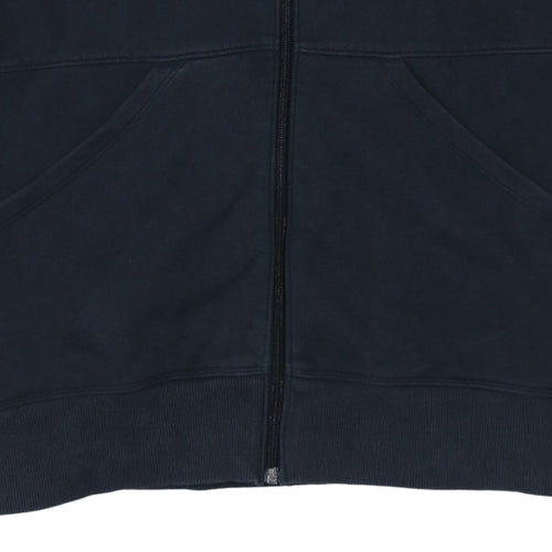 Under Armour Womens Black Full Zip Hoodie Size M Cotton Blend Casual