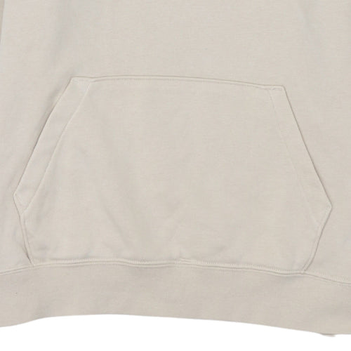 Nike Women Beige Pullover Hoodie Small Logo Hooded Sweatshirt