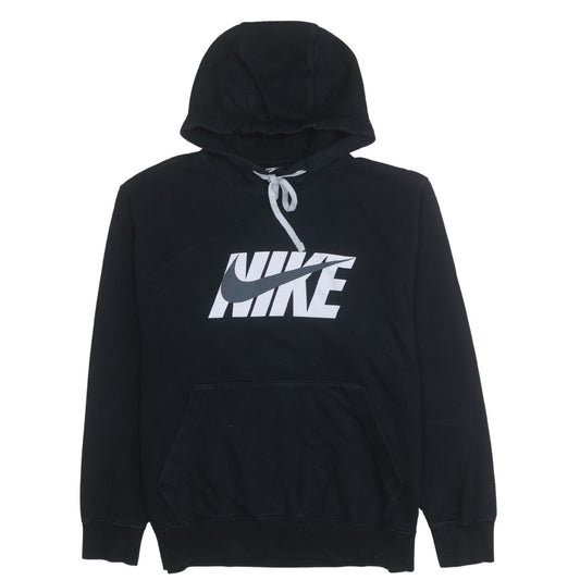 Nike Men's Black Pullover Hoodie L Graphic Logo Sportswear