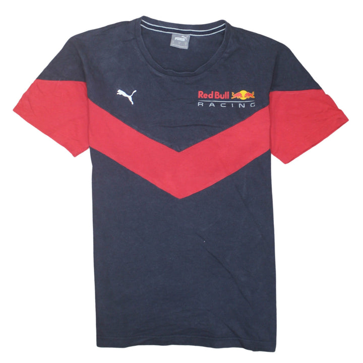 Puma Red Bull Racing Navy Blue Men's M Short Sleeve Cotton T-Shirt