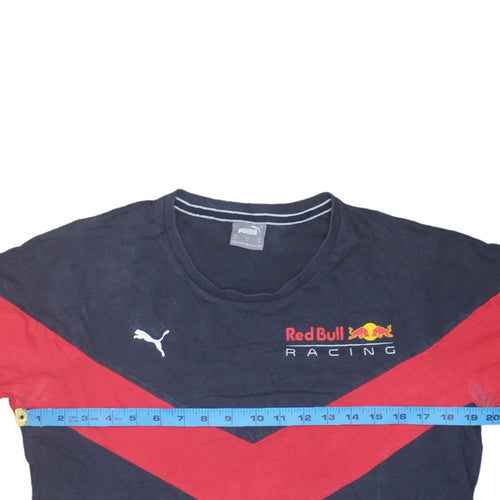 Puma Red Bull Racing Navy Blue Men's M Short Sleeve Cotton T-Shirt