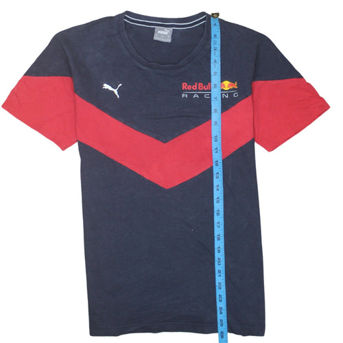 Puma Red Bull Racing Navy Blue Men's M Short Sleeve Cotton T-Shirt