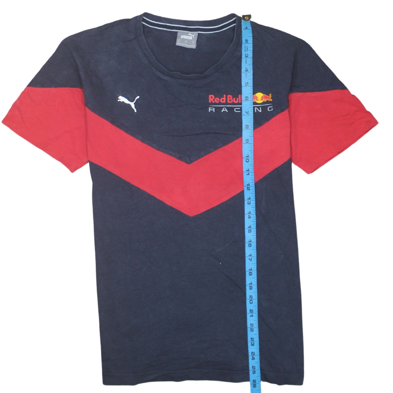 Puma Red Bull Racing Navy Blue Men's M Short Sleeve Cotton T-Shirt