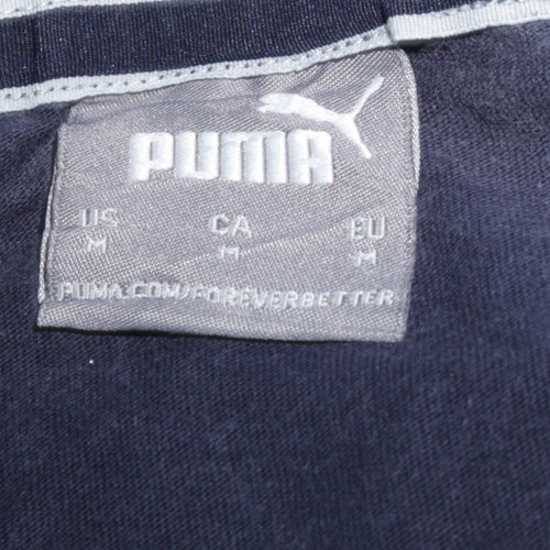 Puma Red Bull Racing Navy Blue Men's M Short Sleeve Cotton T-Shirt