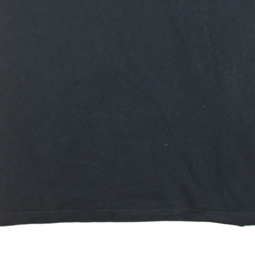 Champion Men's Black Cotton Crew Neck Short Sleeve T-Shirt M