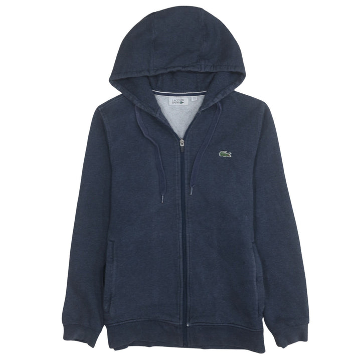 Lacoste Men Blue Full Zip Hoodie M Regular Fleece