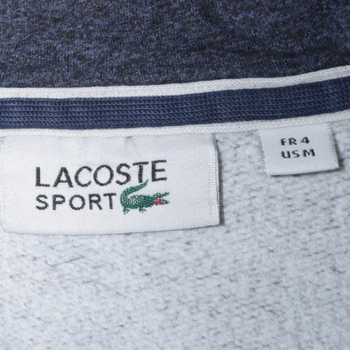 Lacoste Men Blue Full Zip Hoodie M Regular Fleece