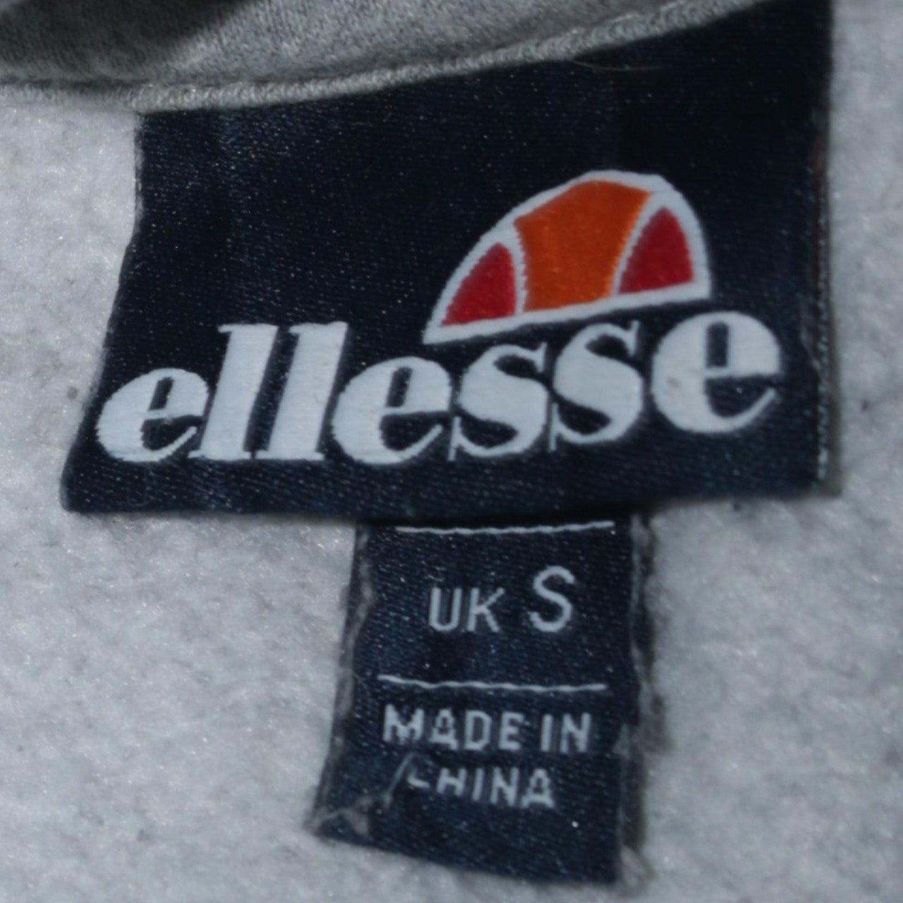 Ellesse Men’s Grey Pullover Hoodie S Regular Fit Logo Sweatshirt