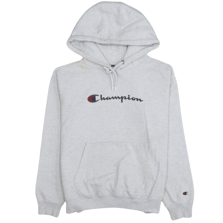 Champion Men's Grey Pullover Hoodie Small Logo Sportswear