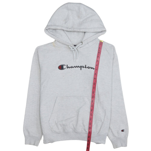 Champion Men's Grey Pullover Hoodie Small Logo Sportswear