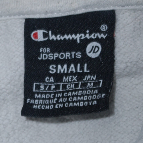 Champion Men's Grey Pullover Hoodie Small Logo Sportswear