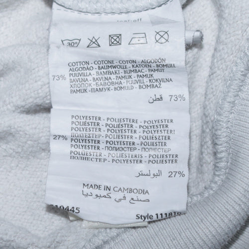 Champion Men's Grey Pullover Hoodie Small Logo Sportswear