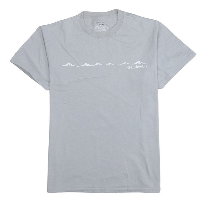 Columbia Men’s Grey Outdoor Graphic Cotton Crew Neck T-Shirt M
