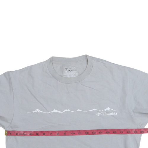 Columbia Men’s Grey Outdoor Graphic Cotton Crew Neck T-Shirt M