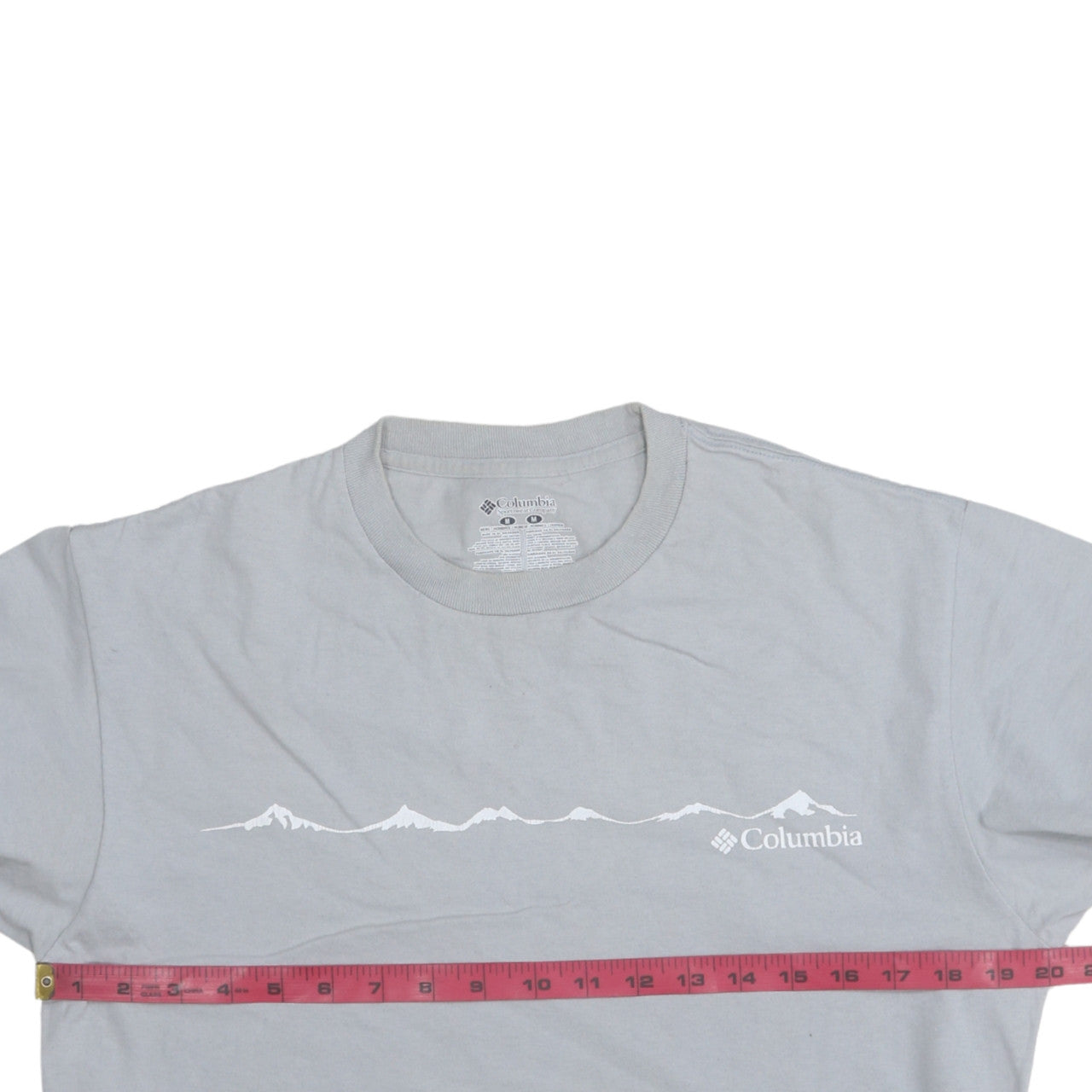 Columbia Men’s Grey Outdoor Graphic Cotton Crew Neck T-Shirt M