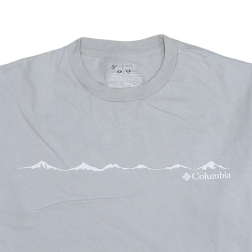 Columbia Men’s Grey Outdoor Graphic Cotton Crew Neck T-Shirt M