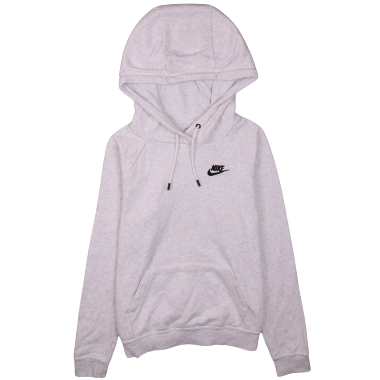 Nike Womens Grey XS Pullover Hoodie with Logo and Kangaroo Pocket
