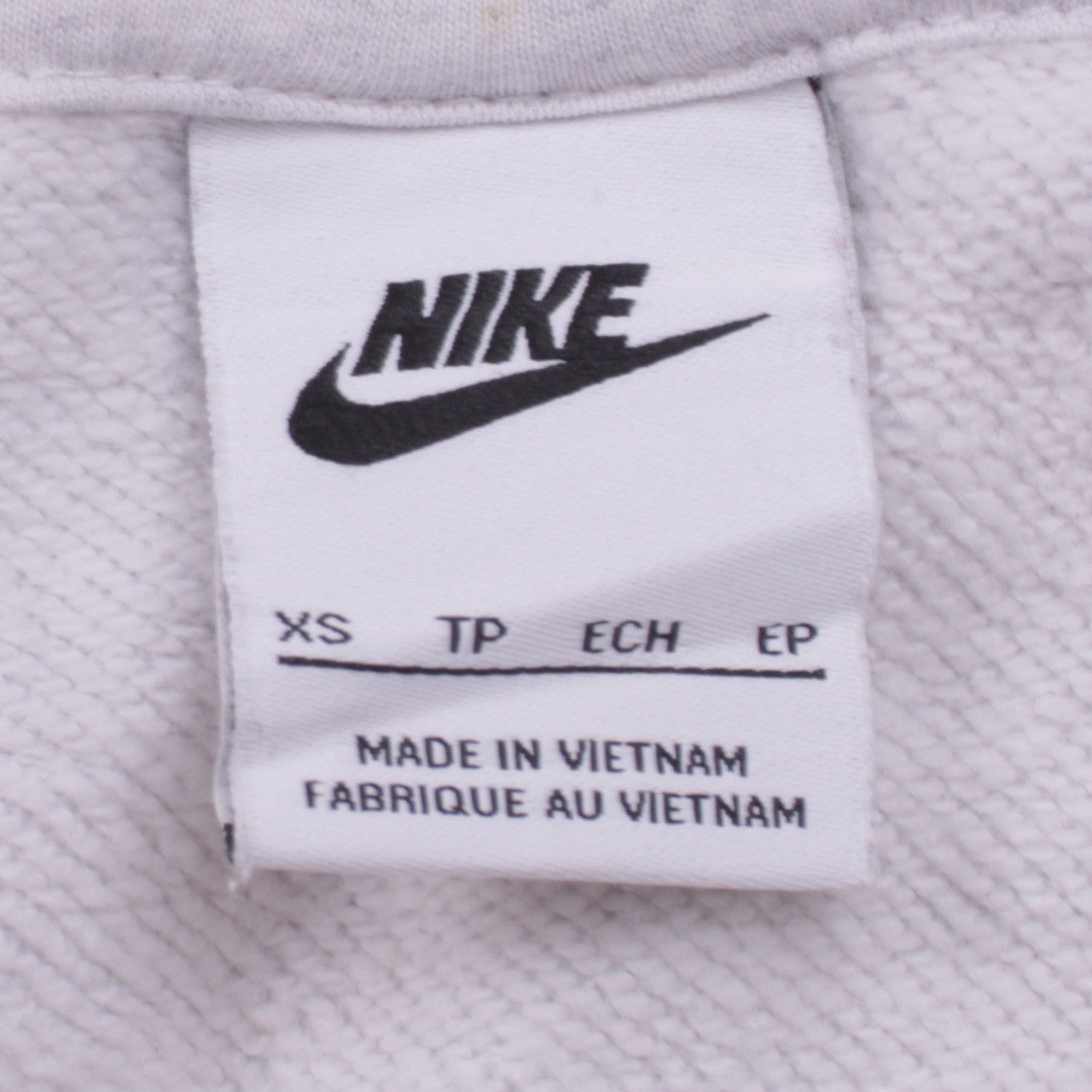 Nike Womens Grey XS Pullover Hoodie with Logo and Kangaroo Pocket