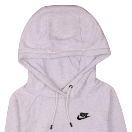 Nike Womens Grey XS Pullover Hoodie with Logo and Kangaroo Pocket