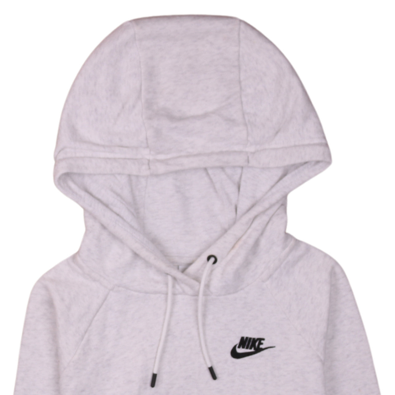 Nike Womens Grey XS Pullover Hoodie with Logo and Kangaroo Pocket