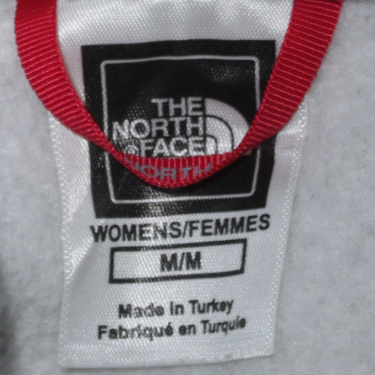 The North Face Womens Grey Full Zip Hoodie Size M Cotton Blend