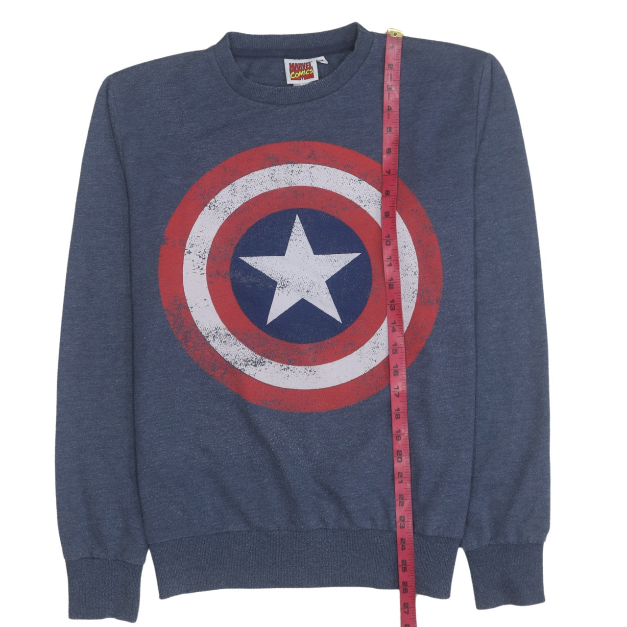 Marvel Comics Men’s Blue Captain America Sweatshirt Size M