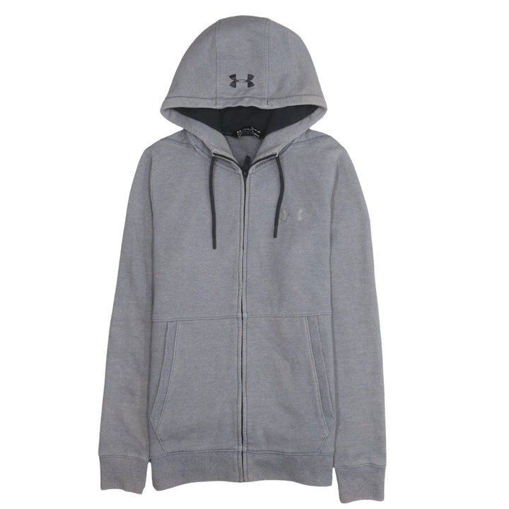 Under Armour Mens Grey Small Full Zip Hoodie Fleece ColdGear
