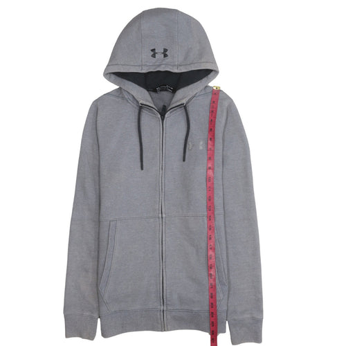 Under Armour Mens Grey Small Full Zip Hoodie Fleece ColdGear