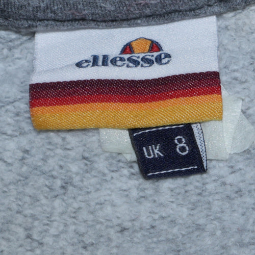 Ellesse Women's Grey Colourblock Logo Sweatshirt UK 8