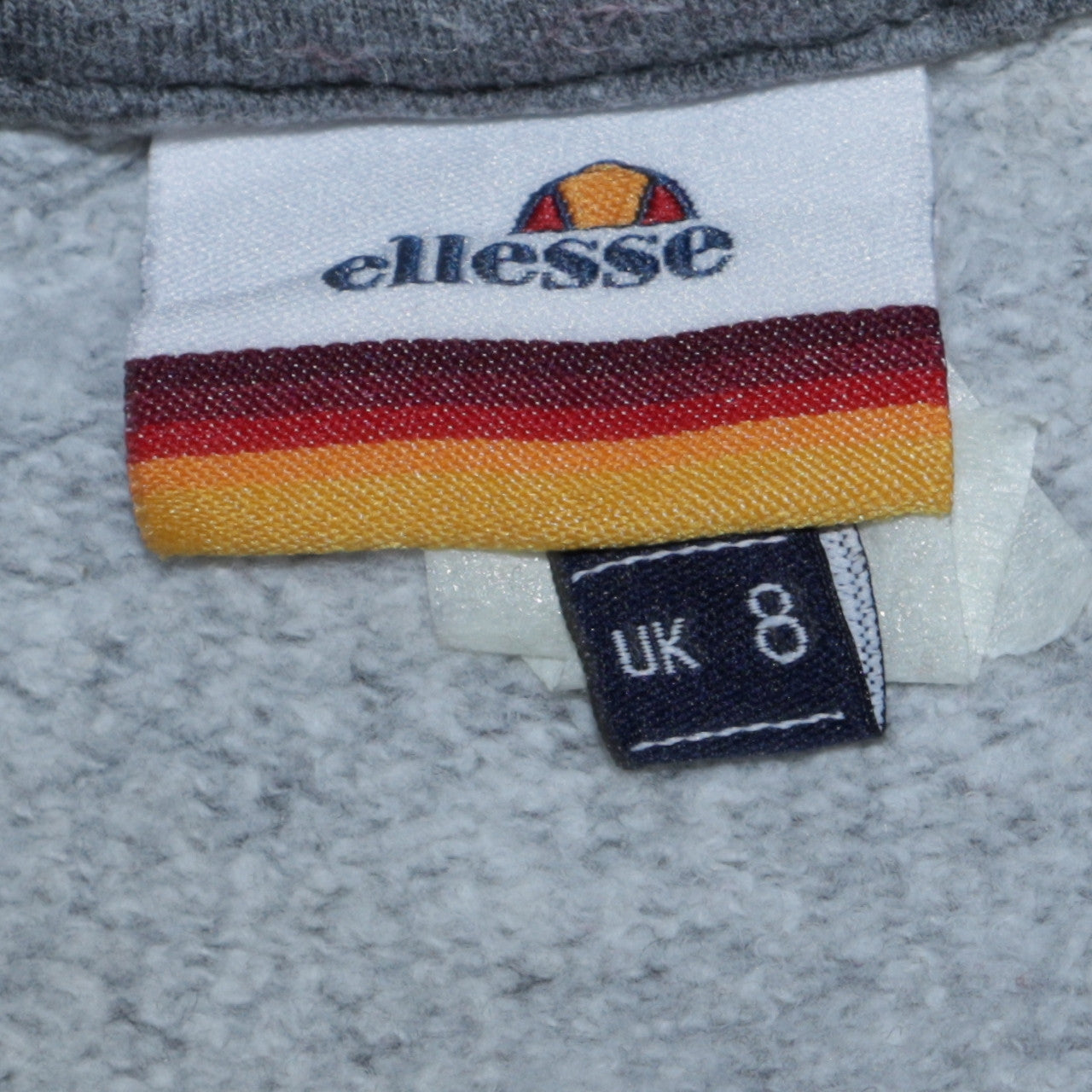 Ellesse Women's Grey Colourblock Logo Sweatshirt UK 8