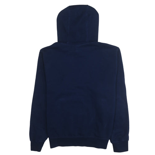 Nike Men's Blue Pullover Hoodie Size S Logo Fleece Sweatshirt