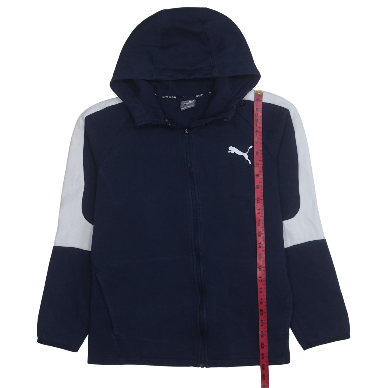 Puma Mens Blue XL Full Zip Hoodie Lightweight Sportswear