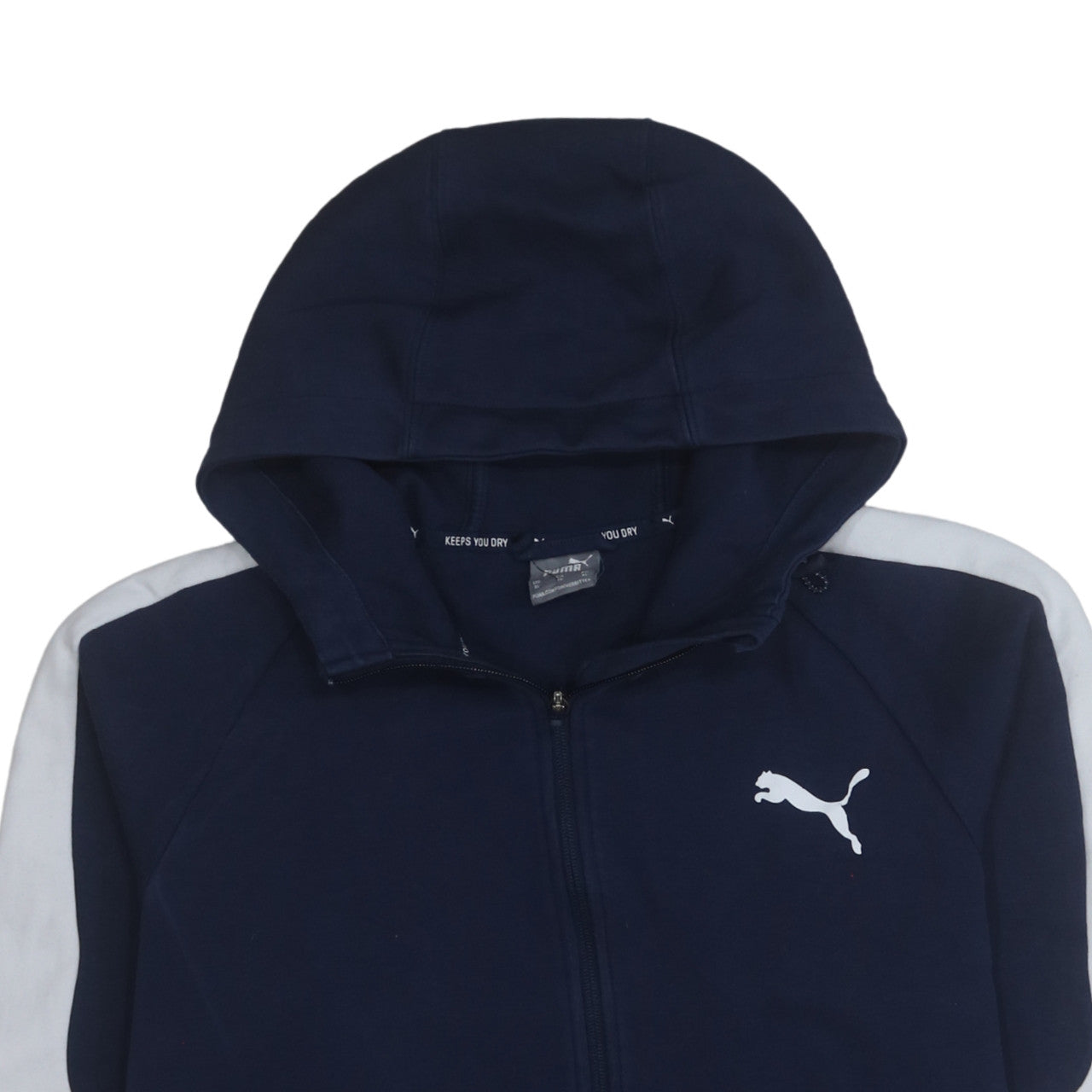 Puma Mens Blue XL Full Zip Hoodie Lightweight Sportswear