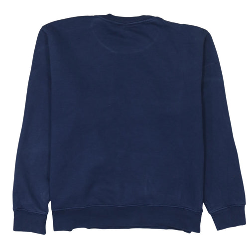 Nike Men's Blue Graphic Logo Crew Neck Pullover Sweatshirt M