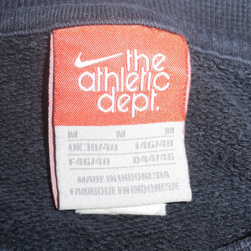 Nike Men's Blue Striped Pullover Sweatshirt M Crew Neck Fleece