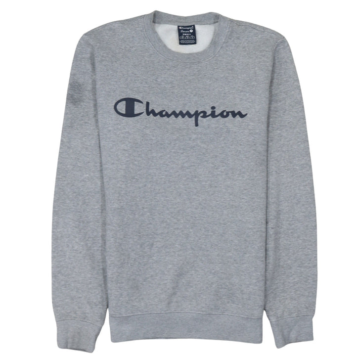Champion Men's Grey Small Pullover Crew Neck Sweatshirt