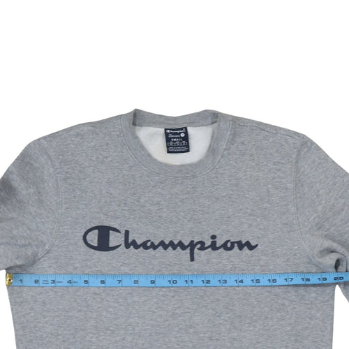 Champion Men's Grey Small Pullover Crew Neck Sweatshirt
