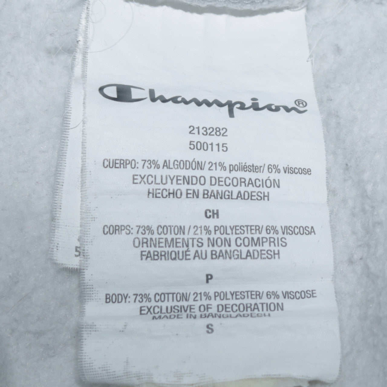 Champion Men's Grey Small Pullover Crew Neck Sweatshirt