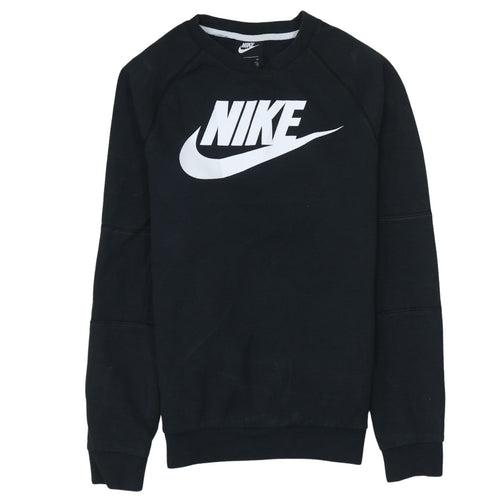 Nike Men's Black Small Crew Neck Pullover Sweatshirt