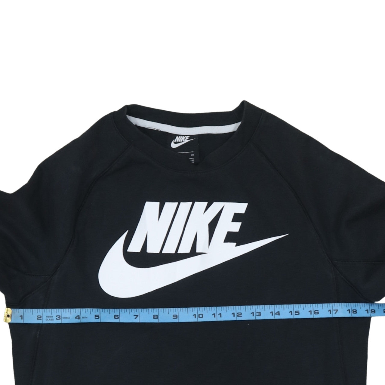 Nike Men's Black Small Crew Neck Pullover Sweatshirt