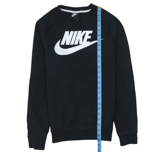 Nike Men's Black Small Crew Neck Pullover Sweatshirt