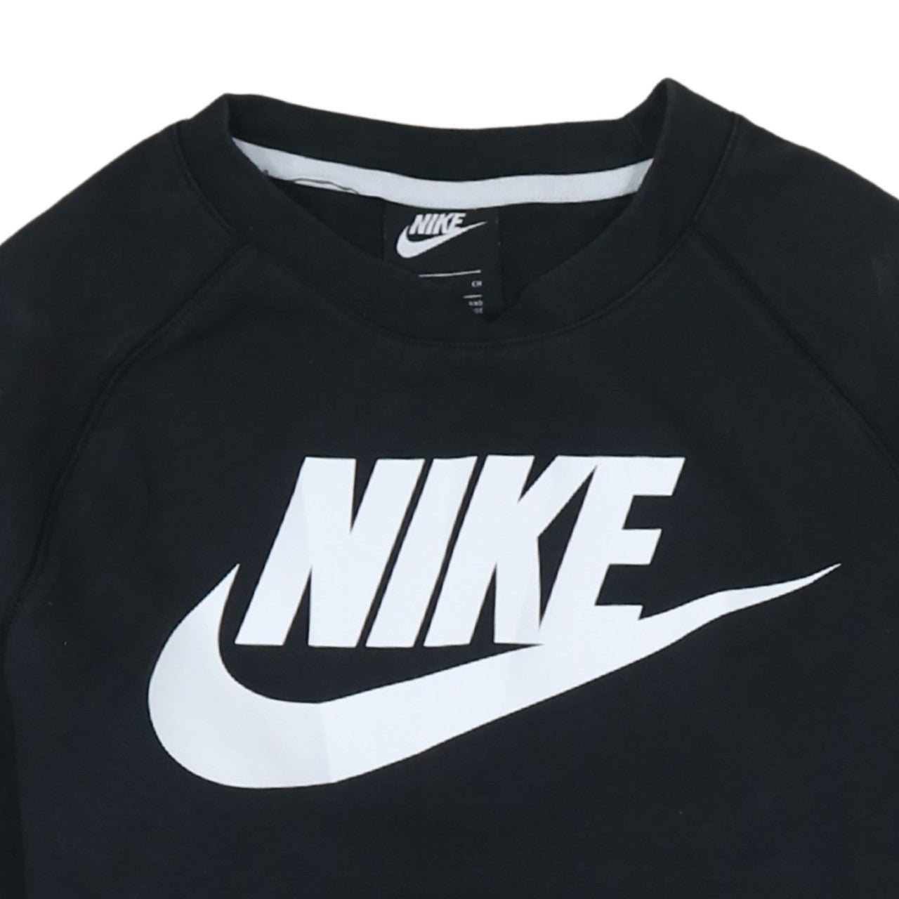 Nike Men's Black Small Crew Neck Pullover Sweatshirt