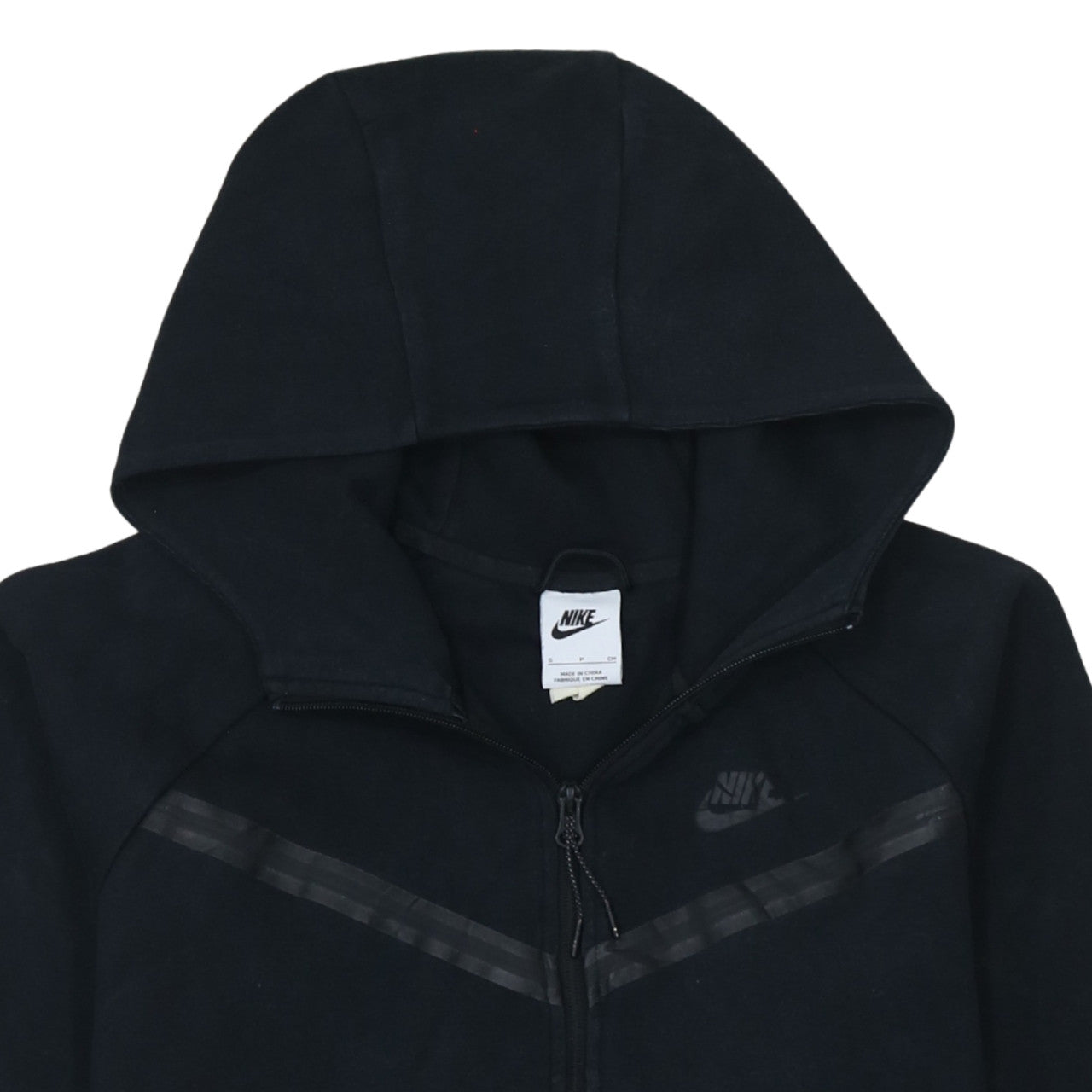 Nike Women's Black Full Zip Hoodie Small Cotton Blend Sportswear